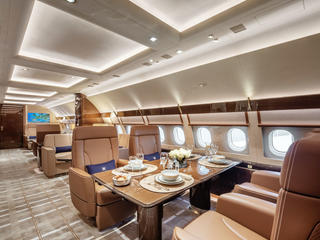 ACJ320neo Acropolis G-KELT dining area