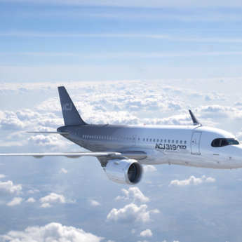 ACJ319neo in flight with new antenna ACJ319neo in flight with new antenna