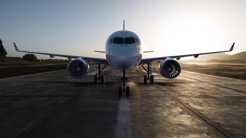 ACJ TwoTwenty on the tarmac