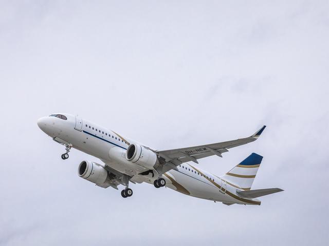 Comlux ACJ320neo in flight Comlux ACJ320neo in flight