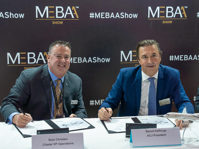 Noel Christen, Citadel VP Operations and Benoit Defforge ACJ President