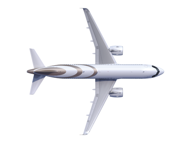 ACJ320neo rendering top view