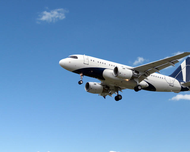 ACJ319 LX-MCO in flight