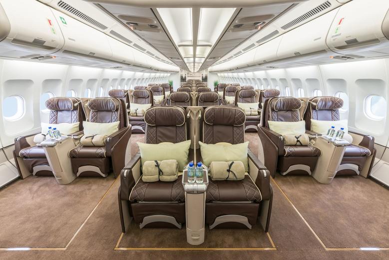 ACJ340 9H-BIG AirX Charter ltd interior